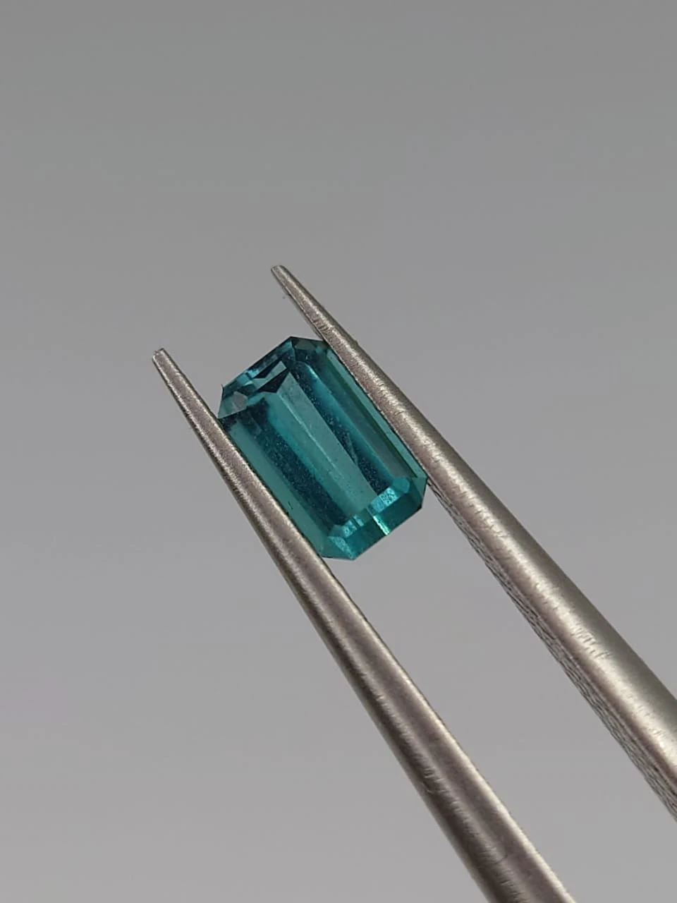 0.37ct Natural Blue Tourmaline Emerald Cut Loose Gemstone from Afghanistan — view 4